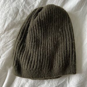 Anthropologie Green Beanie